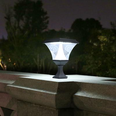 중국 야외 방수 태양열 헤드 램프 광장 정원 램프 빌라 울타리 도어 포스트 램프 Led 볼라드 라이트
