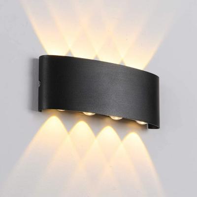 Led 멀티 헤드 실내 옥외 방수 벽 Sconce 램프 집과 정원 잔디 복도 장식 조명